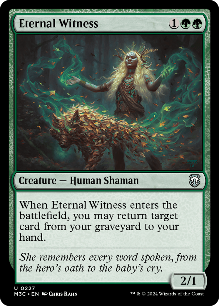 Eternal Witness (Ripple Foil) [Modern Horizons 3 Commander] | Gam3 Escape