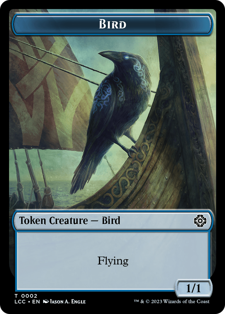 Bird // Merfolk (0003) Double-Sided Token [The Lost Caverns of Ixalan Commander Tokens] | Gam3 Escape