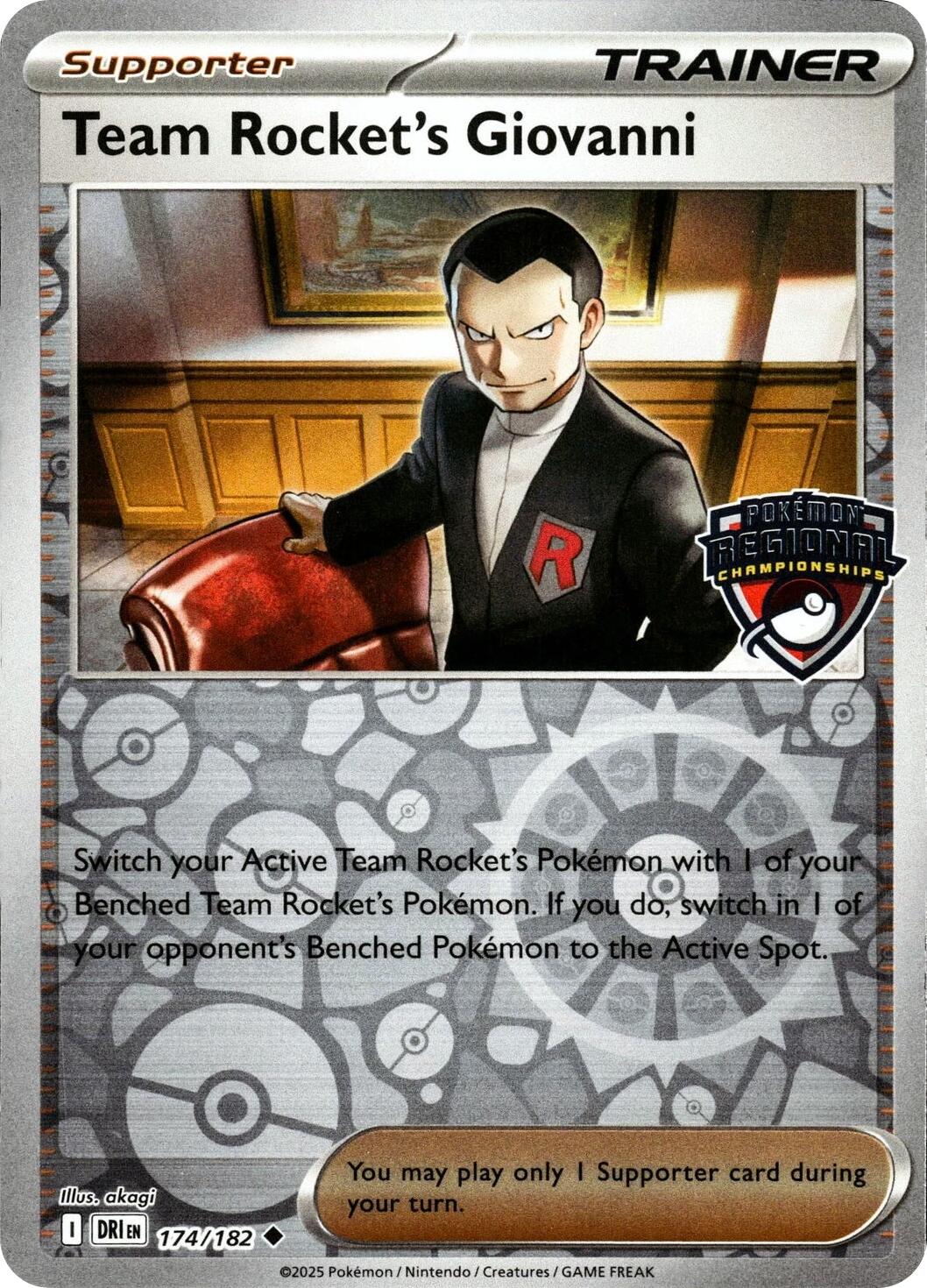 Team Rocket's Giovanni (174/182) [League & Championship Cards] | Gam3 Escape