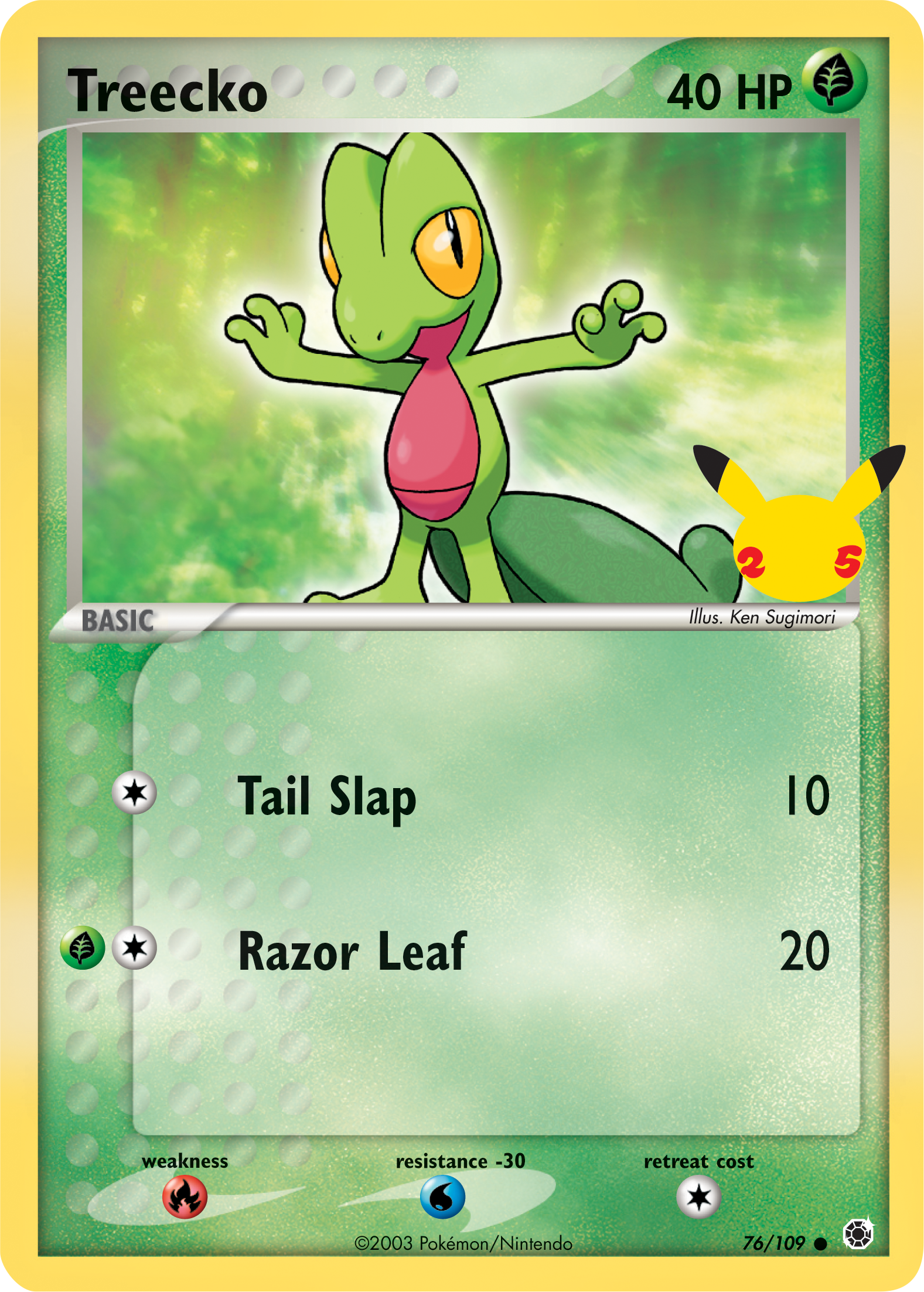 Treecko (76/109) (Jumbo Card) [First Partner Pack] | Gam3 Escape