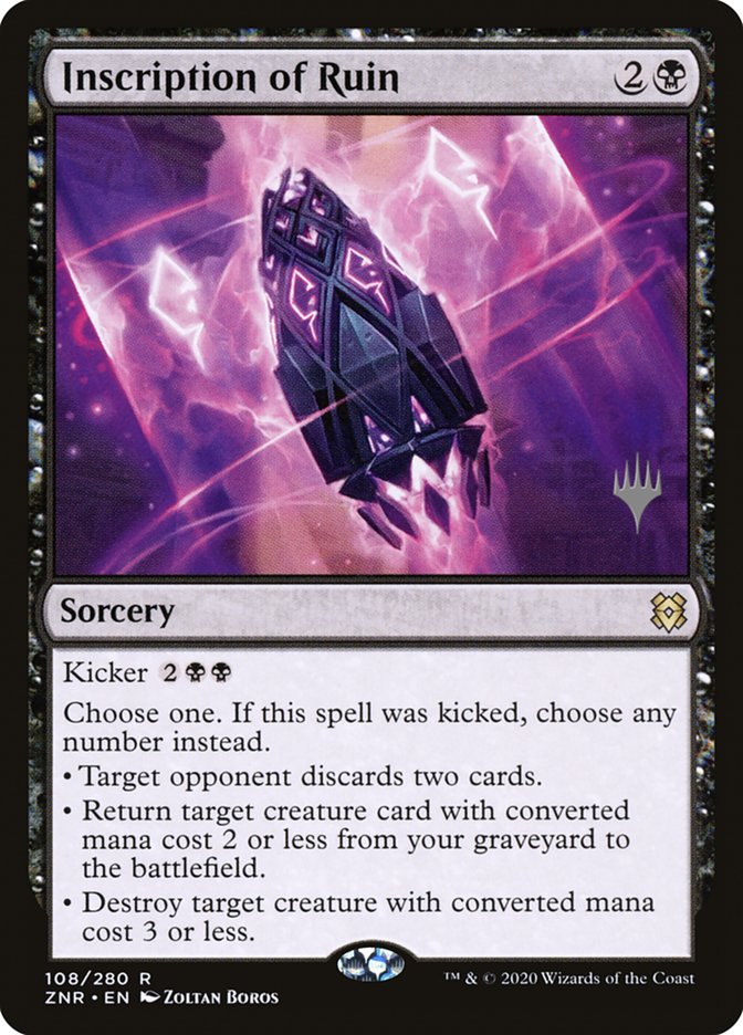 Inscription of Ruin (Promo Pack) [Zendikar Rising Promos] | Gam3 Escape