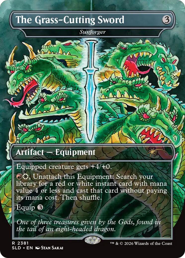The Grass-Cutting Sword - Sunforger [Secret Lair Drop Series] | Gam3 Escape