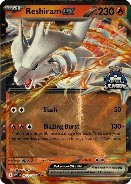 Reshiram ex (Great Ball League) [League & Championship Cards] | Gam3 Escape