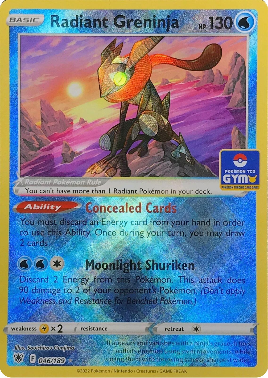 Radiant Greninja (046/189) (Southeast Asia Exclusive) [League & Championship Cards] | Gam3 Escape