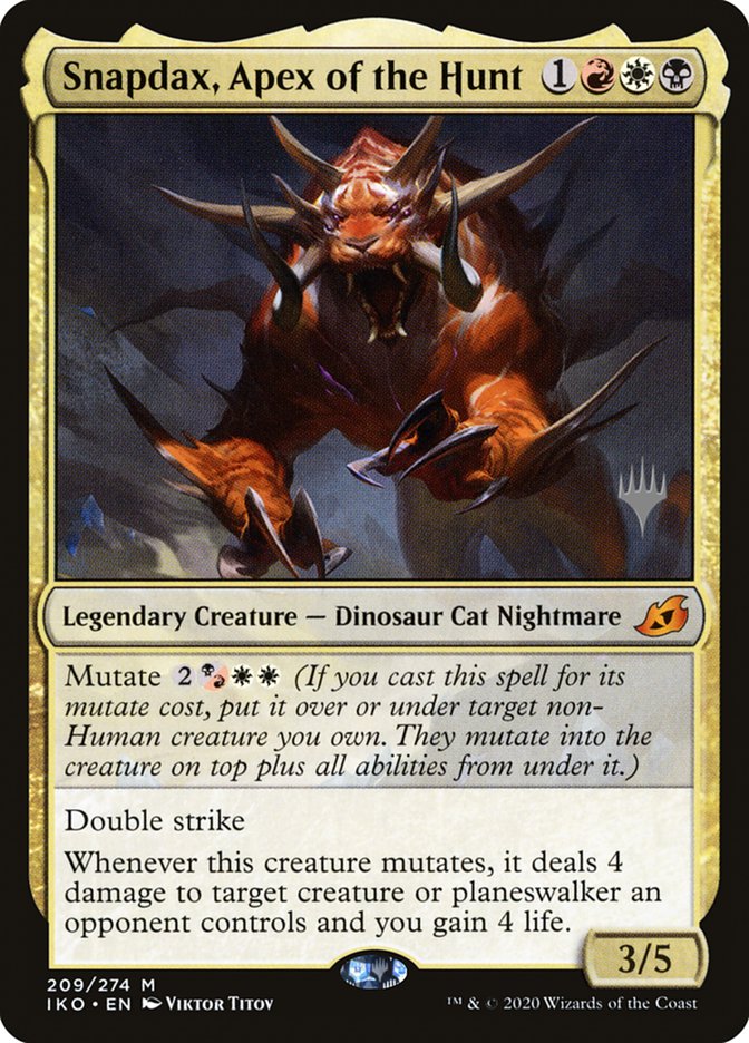 Snapdax, Apex of the Hunt (Promo Pack) [Ikoria: Lair of Behemoths Promos] | Gam3 Escape