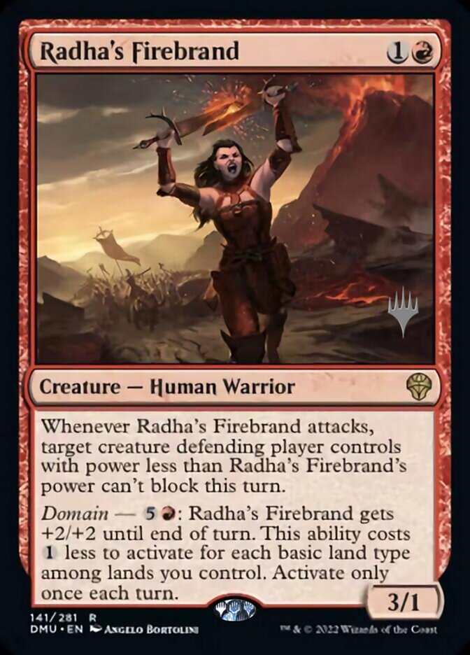 Radha's Firebrand (Promo Pack) [Dominaria United Promos] | Gam3 Escape