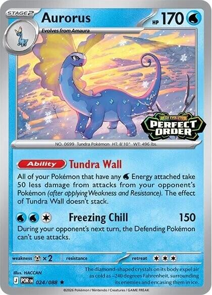 Aurorus (024/088) (Perfect Order Stamped) [Miscellaneous Cards] | Gam3 Escape
