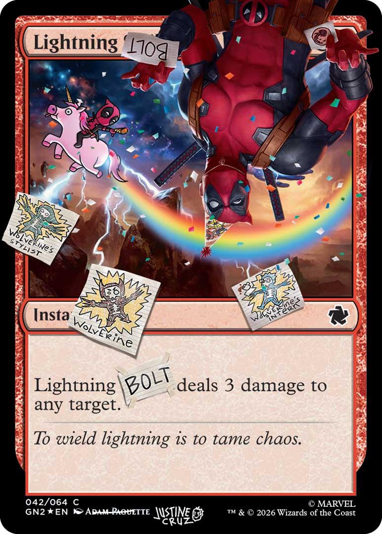 Lightning Bolt (042) (Pool Party Foil) [Secret Lair Drop Series] | Gam3 Escape