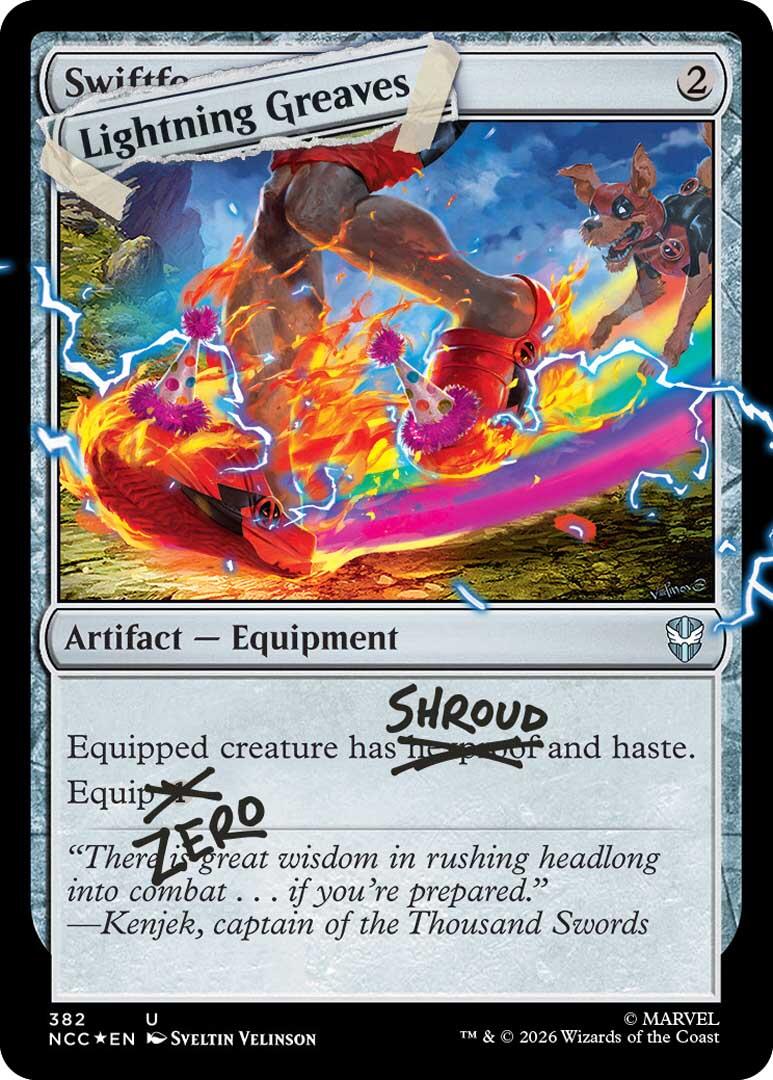 Lightning Greaves (382) (Pool Party Foil) [Secret Lair Drop Series] | Gam3 Escape
