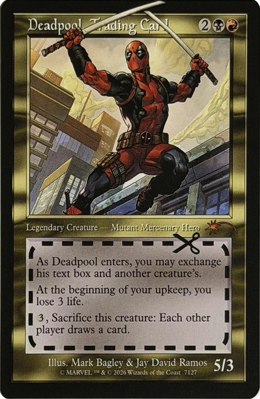 Deadpool, Trading Card (7127) [Secret Lair Drop Series] | Gam3 Escape