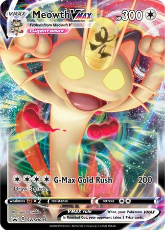 Meowth VMAX (SWSH005) [Sword & Shield: Black Star Promos] | Gam3 Escape