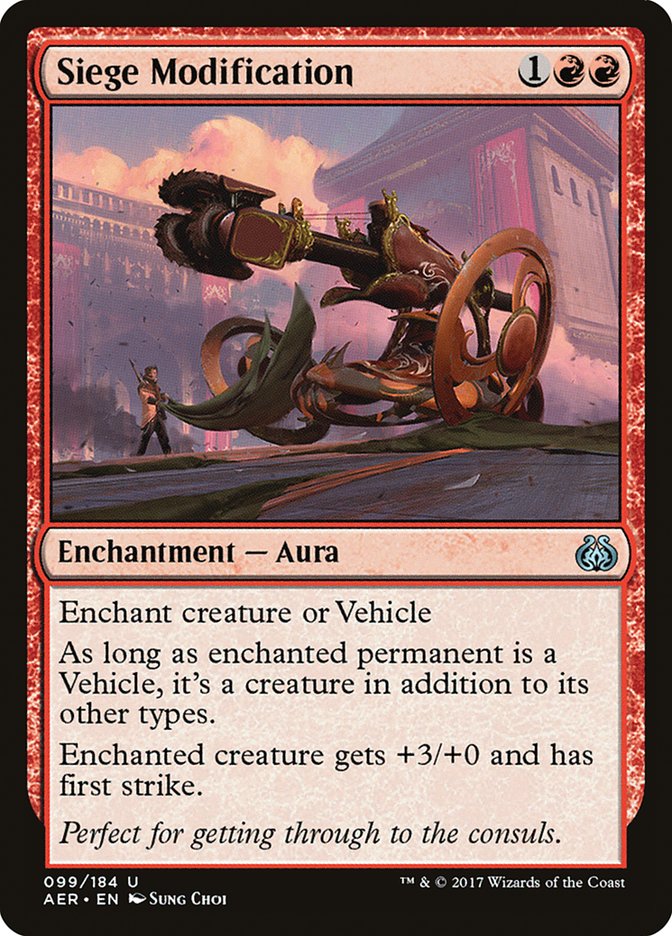 Siege Modification [Aether Revolt] | Gam3 Escape