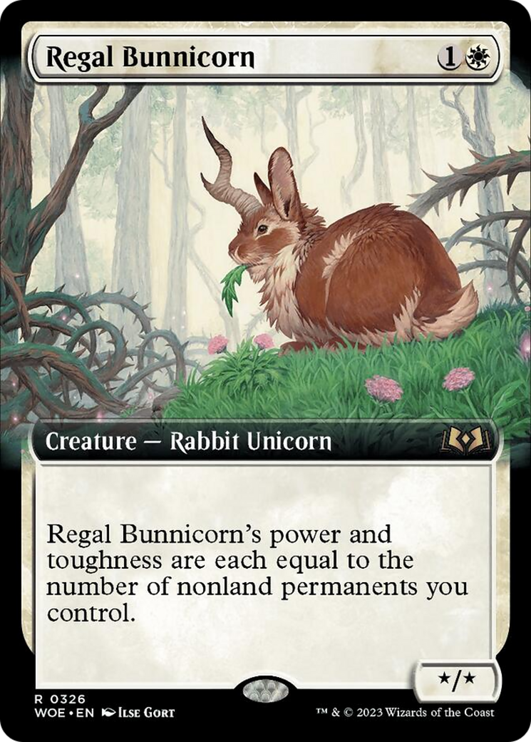 Regal Bunnicorn (Extended Art) [Wilds of Eldraine] | Gam3 Escape