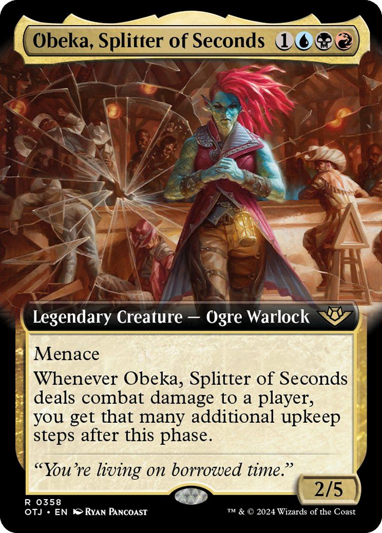 Obeka, Splitter of Seconds (Extended Art) [Outlaws of Thunder Junction] | Gam3 Escape