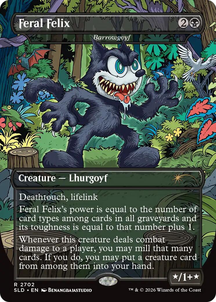 Feral Felix - Barrowgoyf [Secret Lair Drop Series] | Gam3 Escape