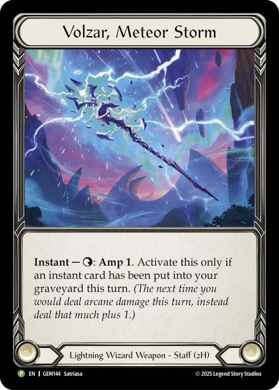 Volzar, Meteor Storm [GEM144-CF] (GEM Pack 5)  Cold Foil | Gam3 Escape