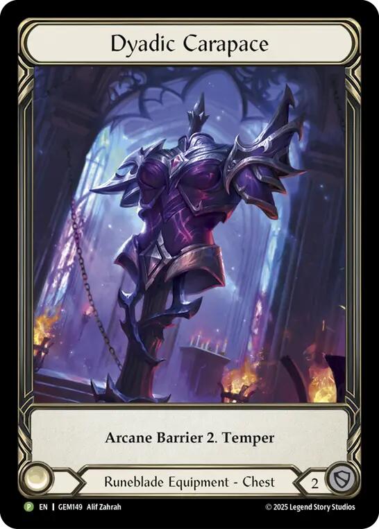 Dyadic Carapace [GEM149-RF] (GEM Pack 5)  Rainbow Foil | Gam3 Escape