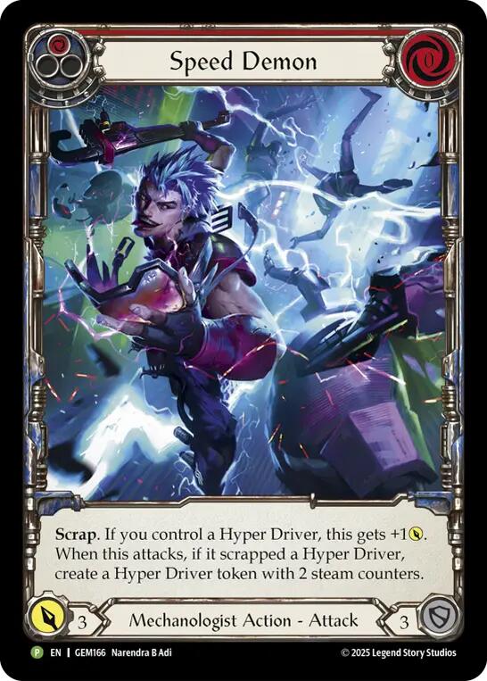 Speed Demon (Red) [GEM166] (GEM Pack 5)  Rainbow Foil | Gam3 Escape