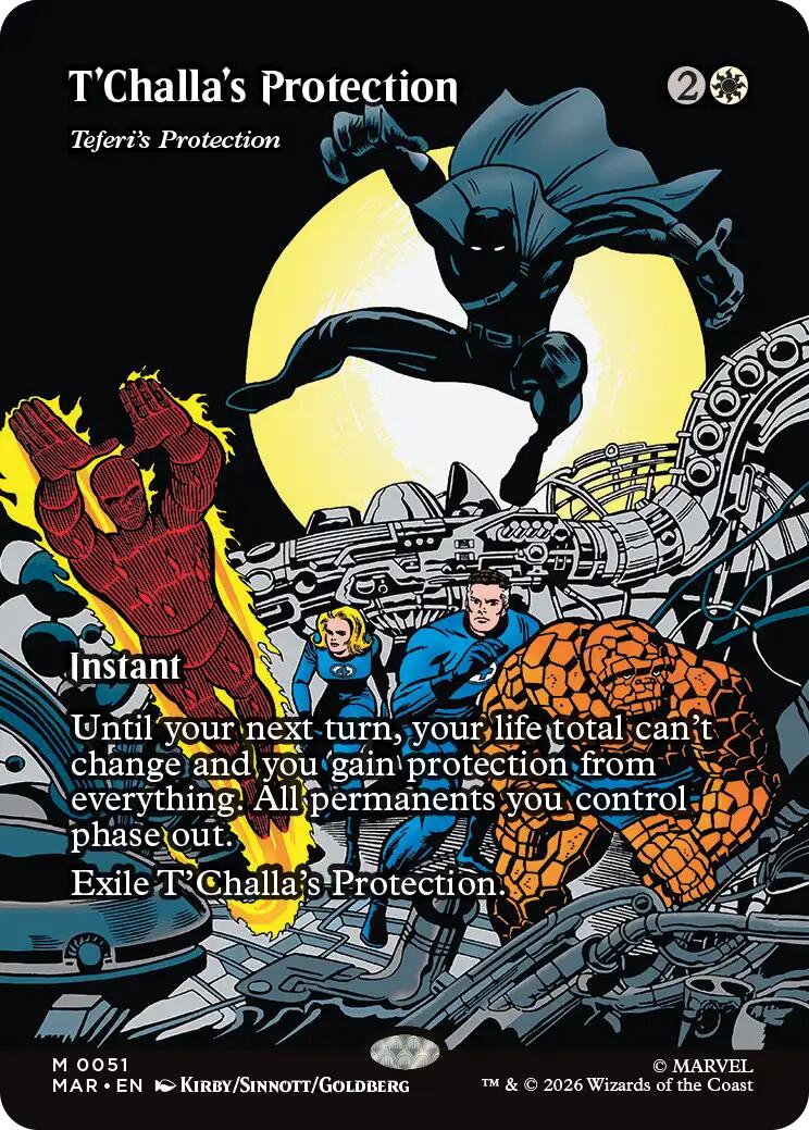 T'Challa's Protection - Teferi's Protection (Borderless) [Marvel Universe: Eternal-Legal] | Gam3 Escape