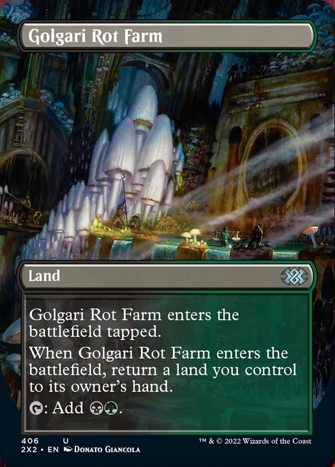 Golgari Rot Farm (Borderless Alternate Art) [Double Masters 2022] | Gam3 Escape