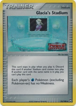 Glacia's Stadium (76/108) (Stamped) [EX: Power Keepers] | Gam3 Escape