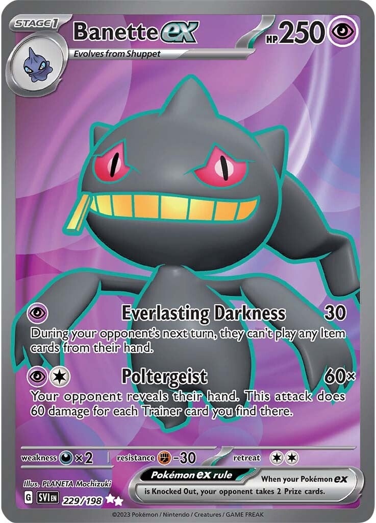 Banette ex (229/198) [Scarlet & Violet: Base Set] | Gam3 Escape