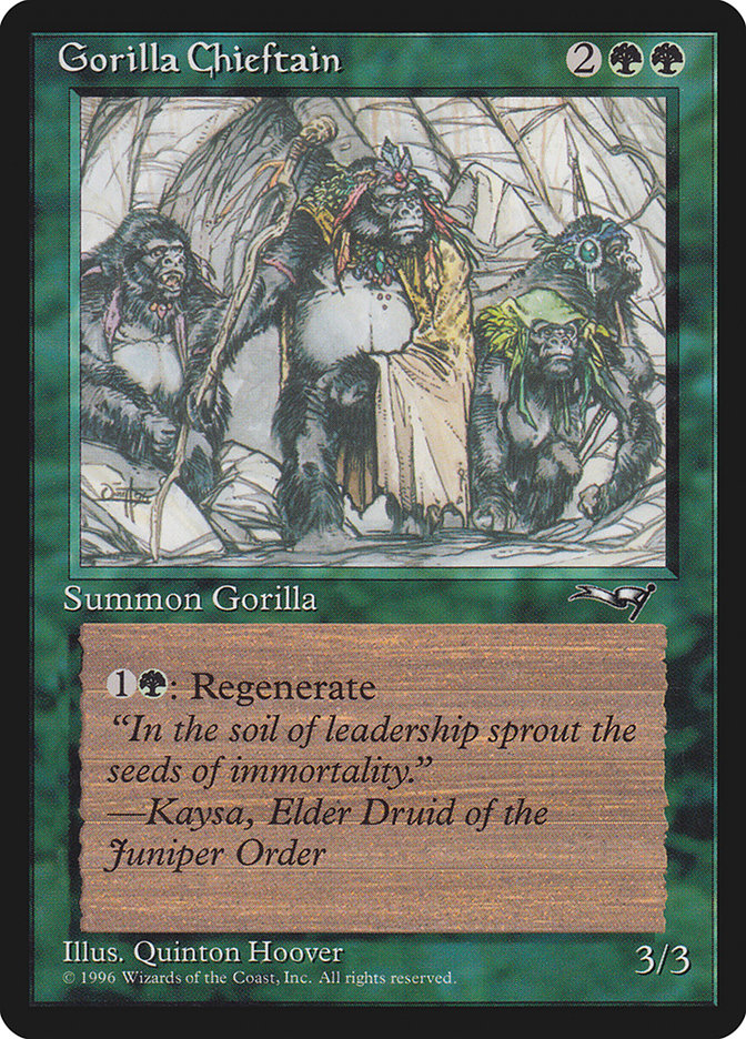 Gorilla Chieftain (Four Gorilla Art) [Alliances] | Gam3 Escape