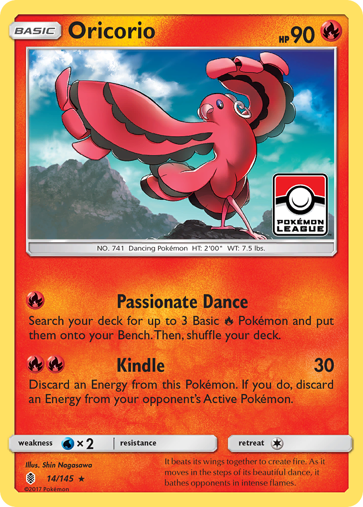 Oricorio (14/145) [Sun & Moon: Guardians Rising] | Gam3 Escape