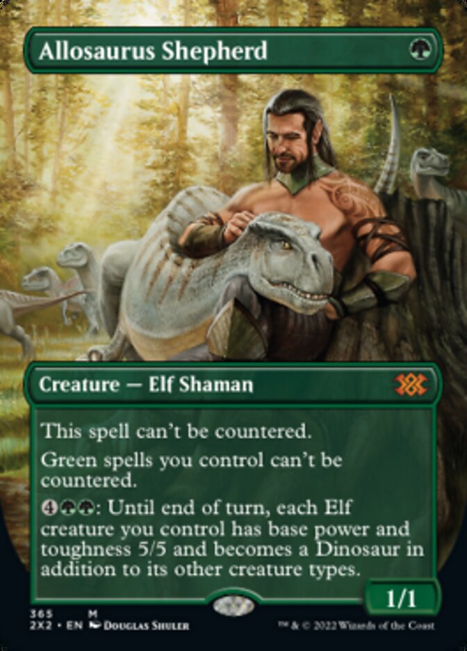 Allosaurus Shepherd (Borderless Alternate Art) [Double Masters 2022] | Gam3 Escape