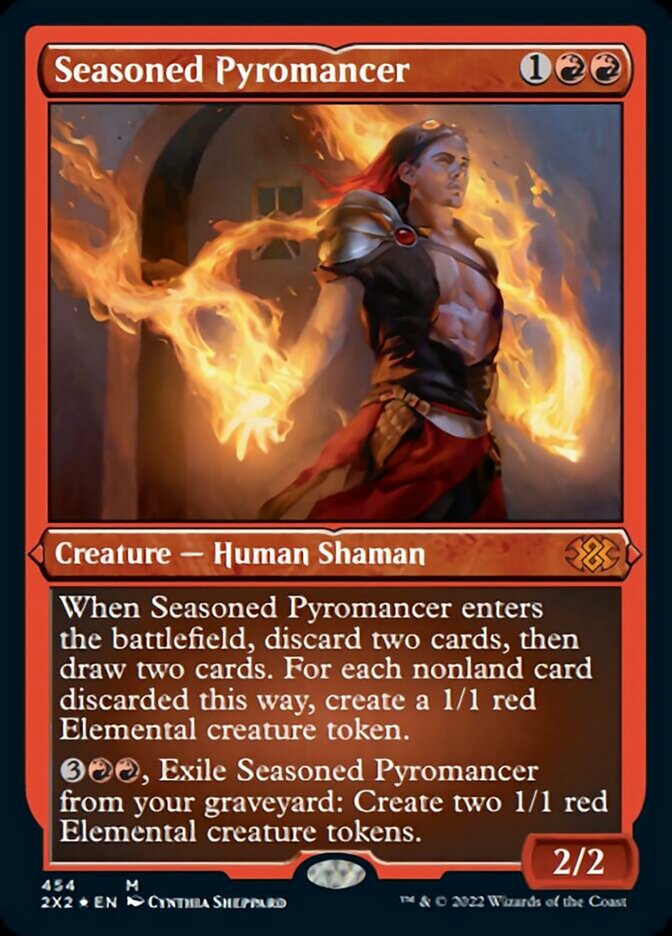 Seasoned Pyromancer (Foil Etched) [Double Masters 2022] | Gam3 Escape