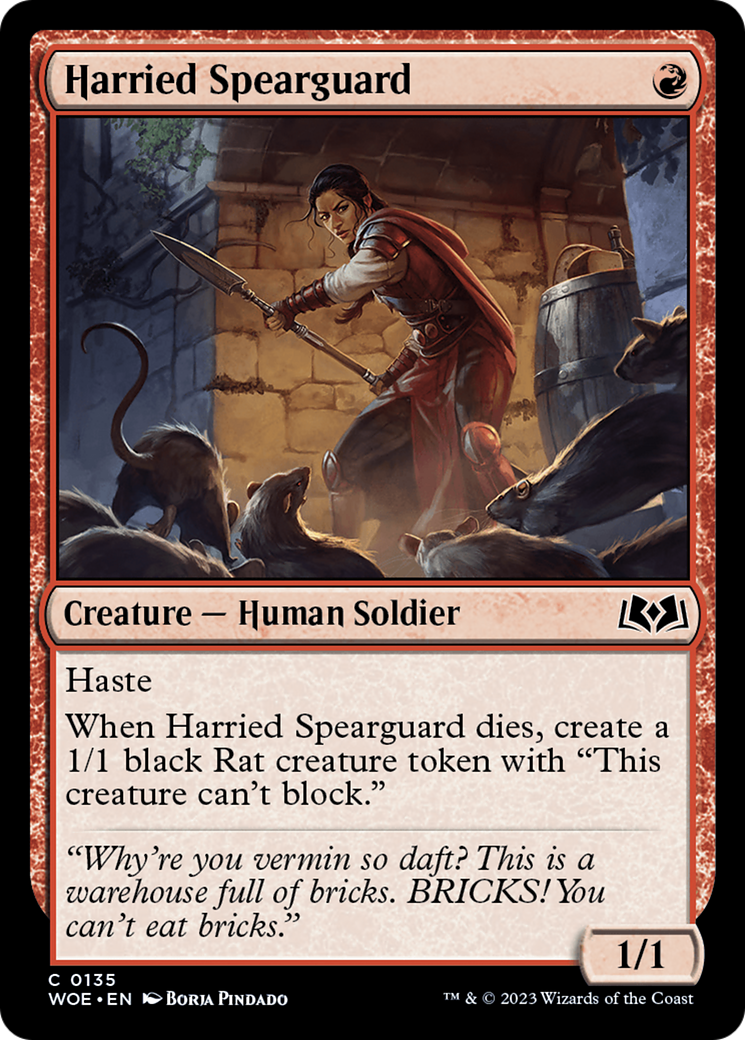 Harried Spearguard [Wilds of Eldraine] | Gam3 Escape