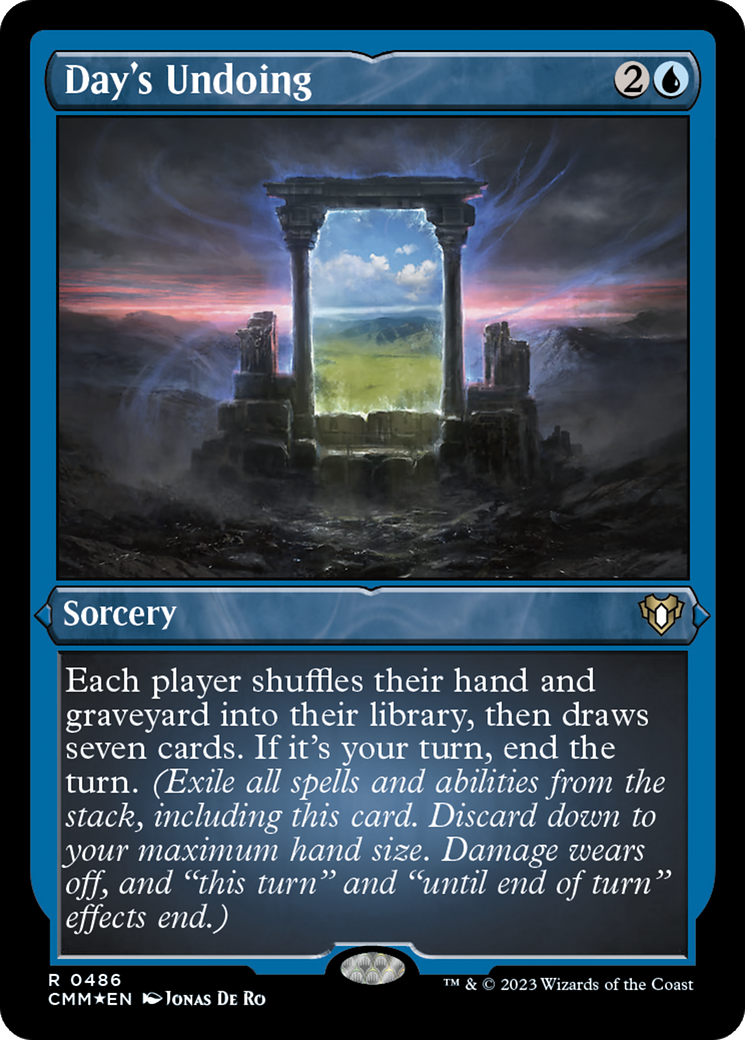 Day's Undoing (Foil Etched) [Commander Masters] | Gam3 Escape