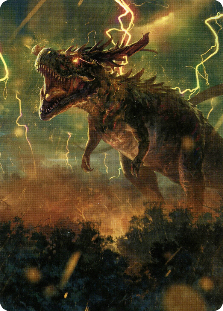 Thrasta, Tempest's Roar Art Card (42) [Modern Horizons 2 Art Series] | Gam3 Escape