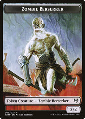 Elf Warrior // Zombie Berserker Double-Sided Token [Kaldheim Tokens] | Gam3 Escape
