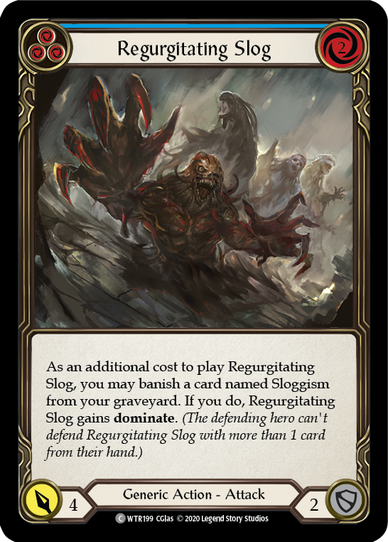 Regurgitating Slog (Blue) [U-WTR199] (Welcome to Rathe Unlimited)  Unlimited Rainbow Foil | Gam3 Escape