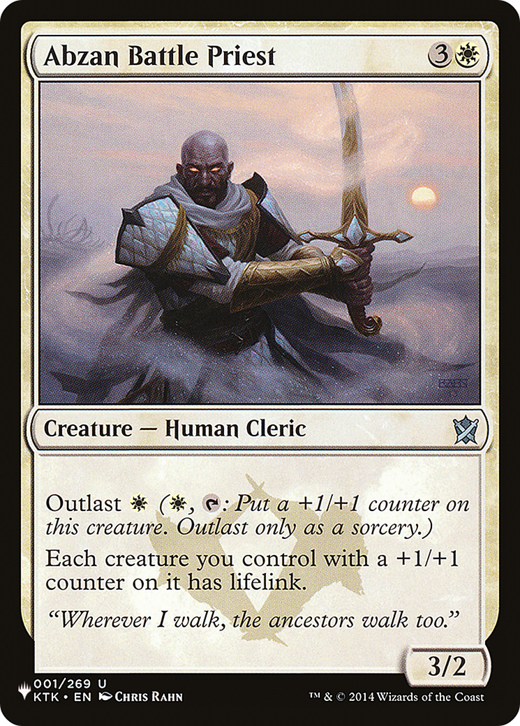 Abzan Battle Priest [The List Reprints] | Gam3 Escape