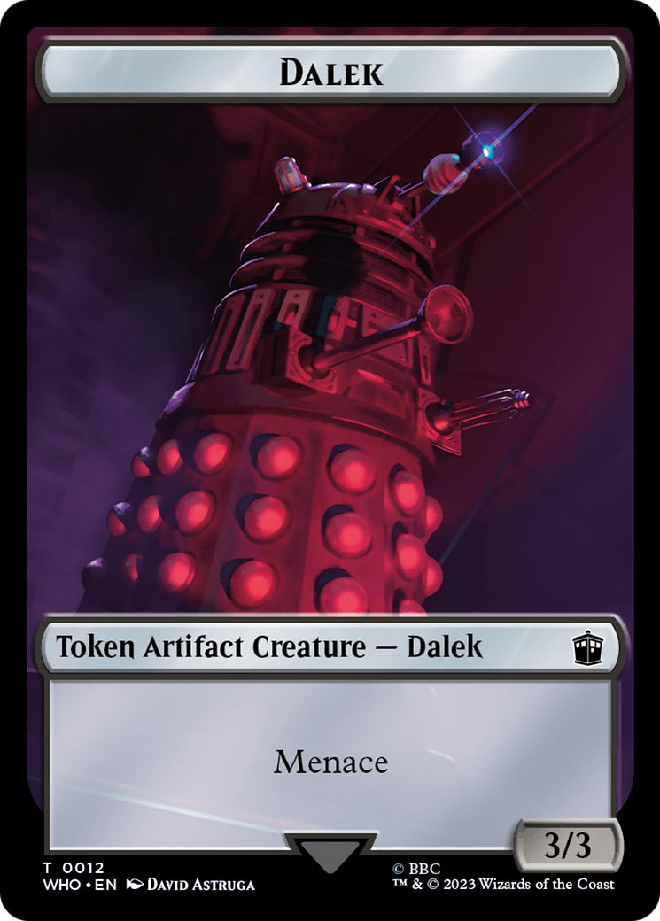 Dalek // Food (0026) Double-Sided Token [Doctor Who Tokens] | Gam3 Escape