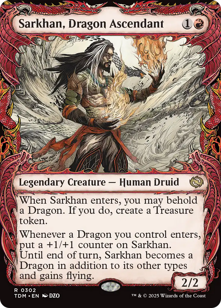 Sarkhan, Dragon Ascendant (0302) (Showcase) [Tarkir: Dragonstorm] | Gam3 Escape