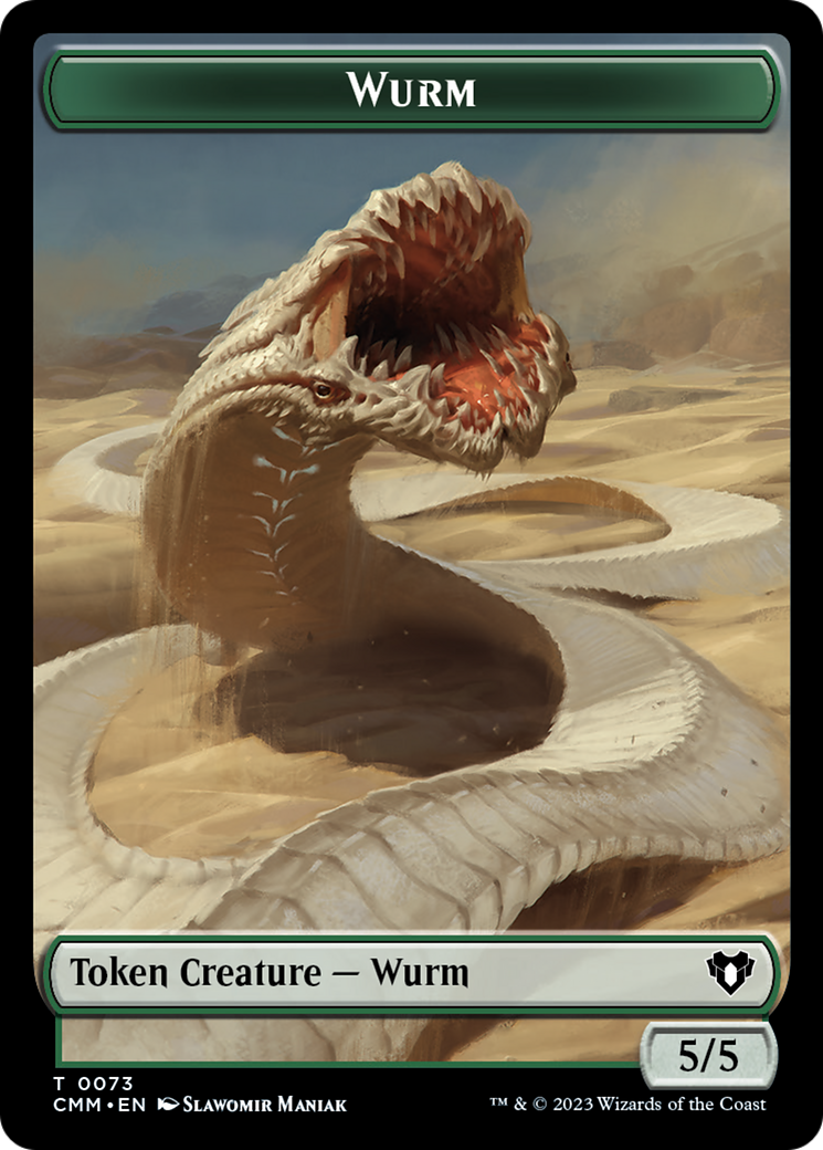 Wurm // Spider Double-Sided Token [Commander Masters Tokens] | Gam3 Escape