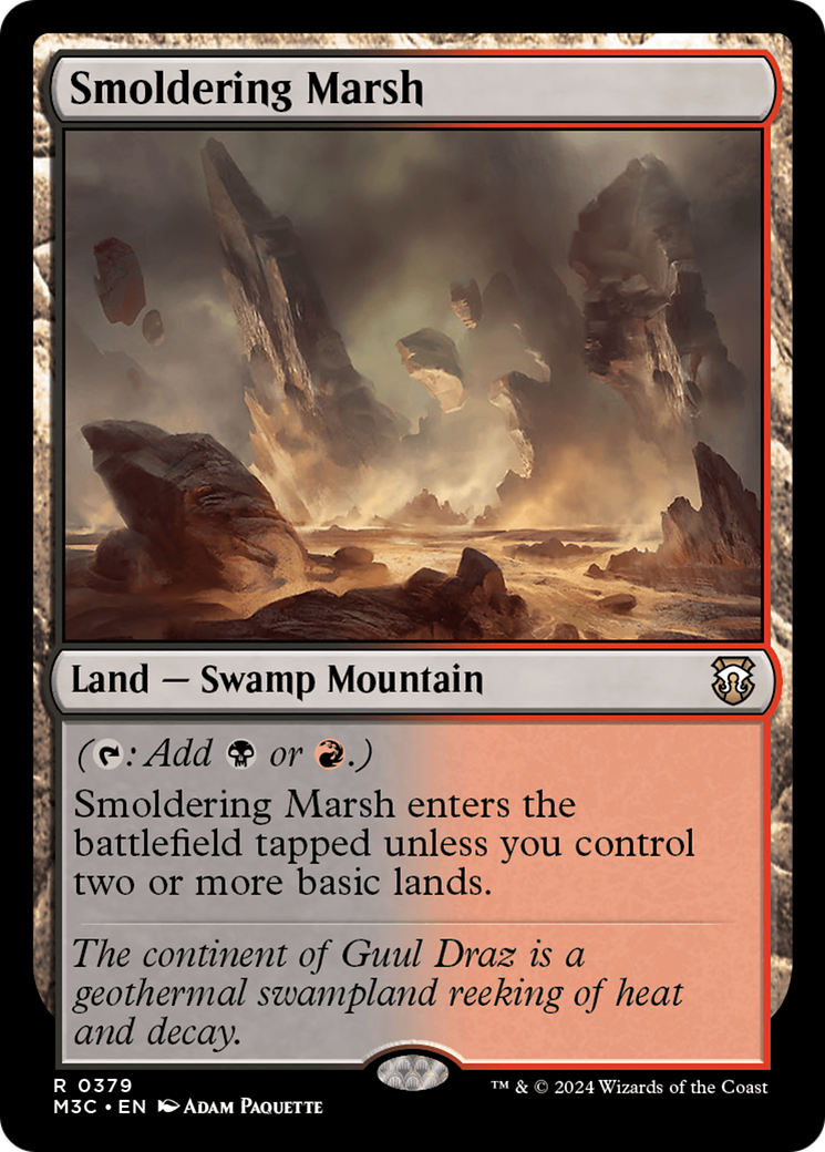 Smoldering Marsh [Modern Horizons 3 Commander] | Gam3 Escape