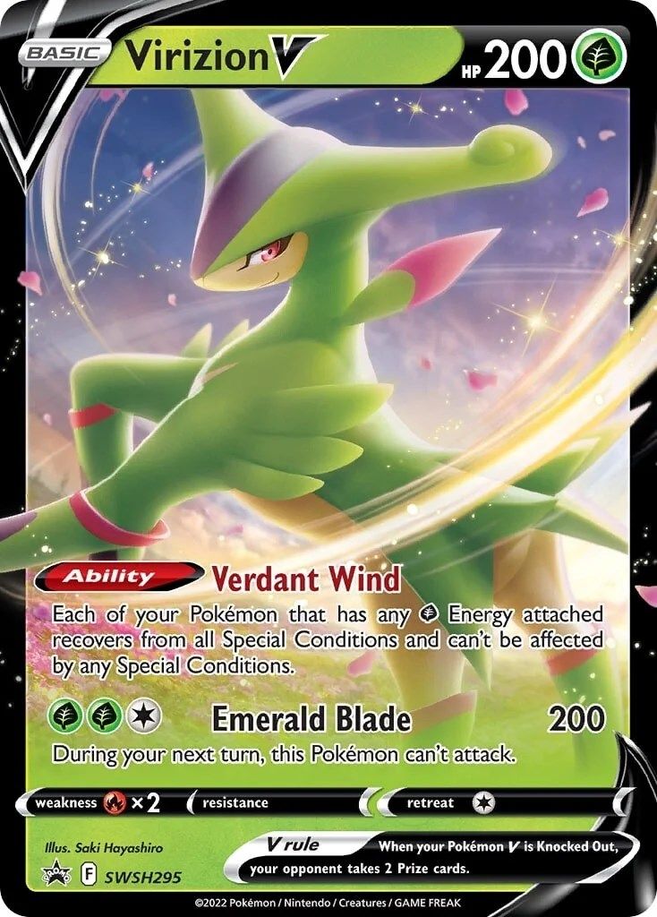 Virizion V (SWSH295) [Sword & Shield: Black Star Promos] | Gam3 Escape