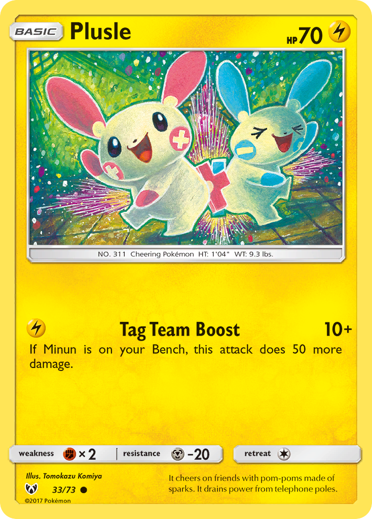 Plusle (33/73) [Sun & Moon: Shining Legends] | Gam3 Escape