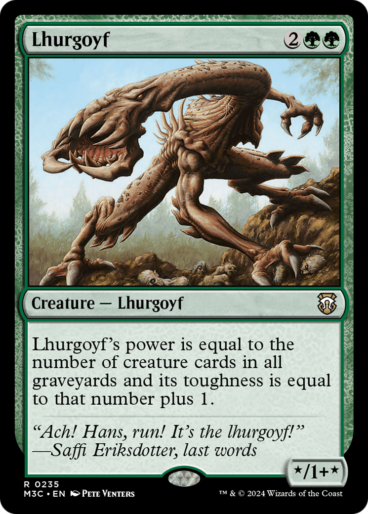 Lhurgoyf (Ripple Foil) [Modern Horizons 3 Commander] | Gam3 Escape