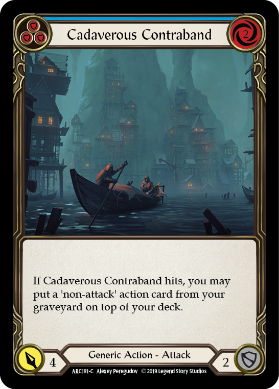 Cadaverous Contraband (Blue) [ARC181-C] (Arcane Rising)  1st Edition Normal | Gam3 Escape