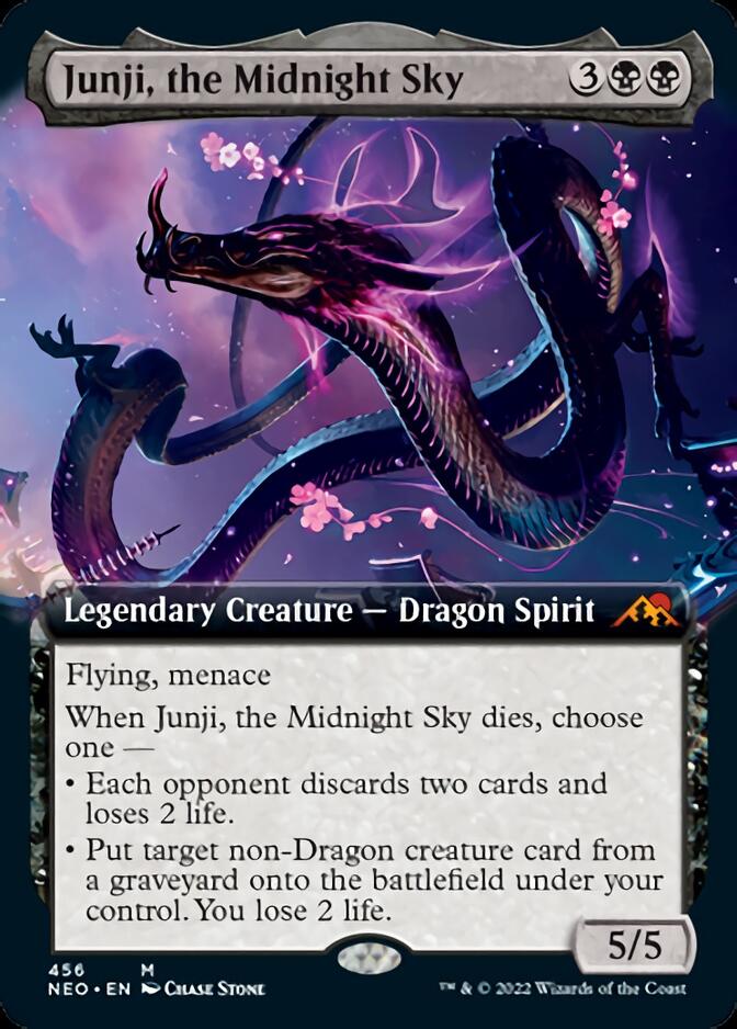 Junji, the Midnight Sky (Extended Art) [Kamigawa: Neon Dynasty] | Gam3 Escape