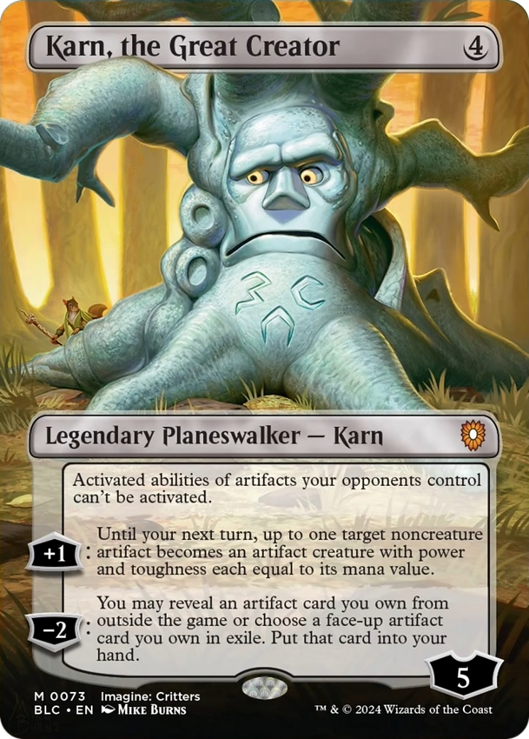 Karn, the Great Creator (Borderless) [Bloomburrow Commander] | Gam3 Escape