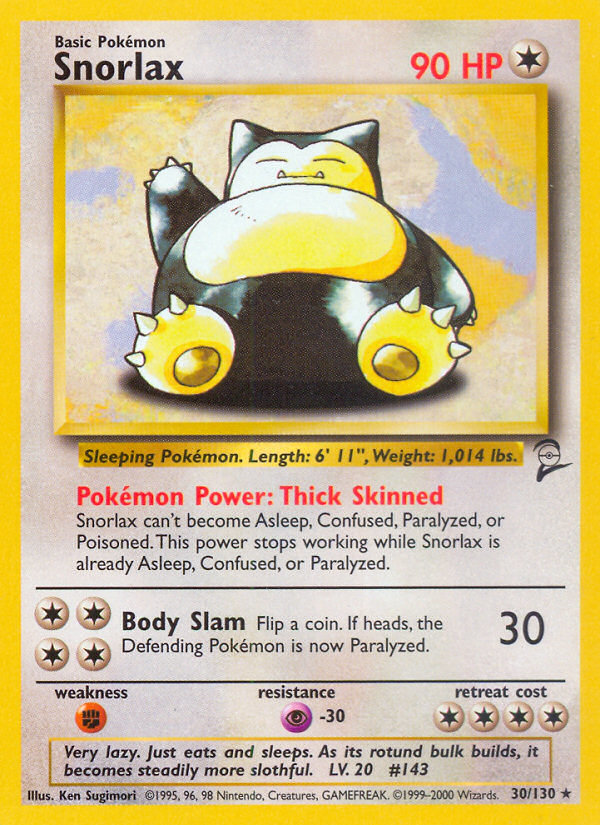 Snorlax (30/130) [Base Set 2] | Gam3 Escape