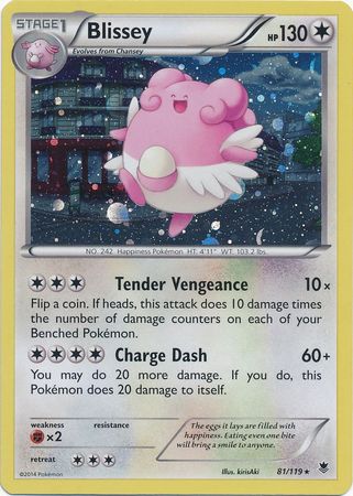Blissey (81/119) (Cosmos Holo) [XY: Phantom Forces] | Gam3 Escape