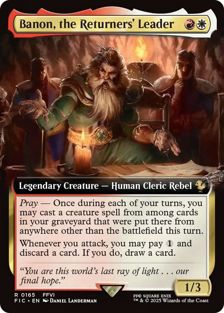 Banon, the Returners' Leader (Extended Art) [FINAL FANTASY Commander] | Gam3 Escape