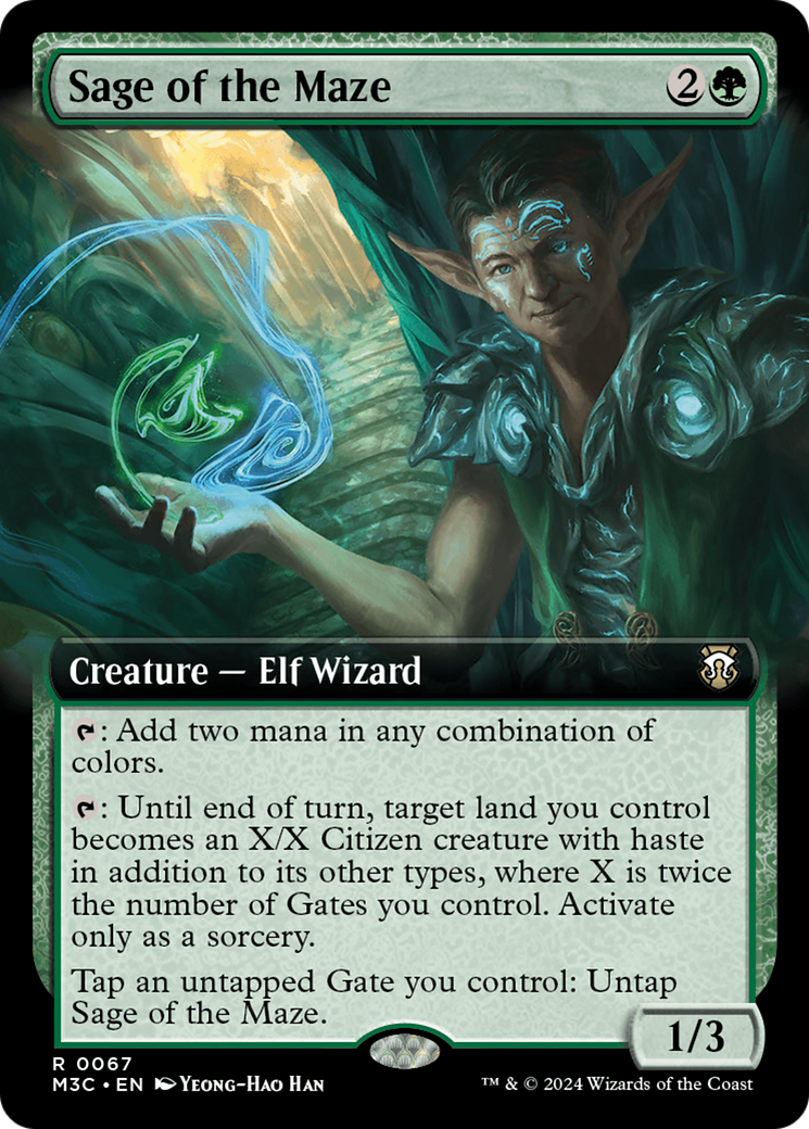 Sage of the Maze (Extended Art) [Modern Horizons 3 Commander] | Gam3 Escape